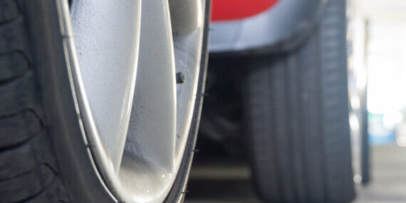 Close,Up,Of,Run,Flat,Tires,While,There,Is,Air